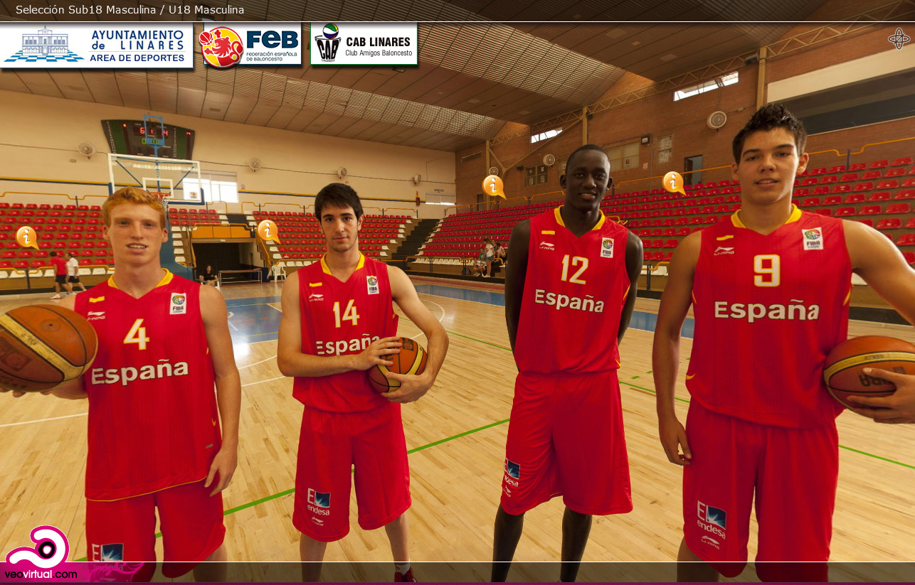 Visita virtual selección española de baloncesto Sub18 2012